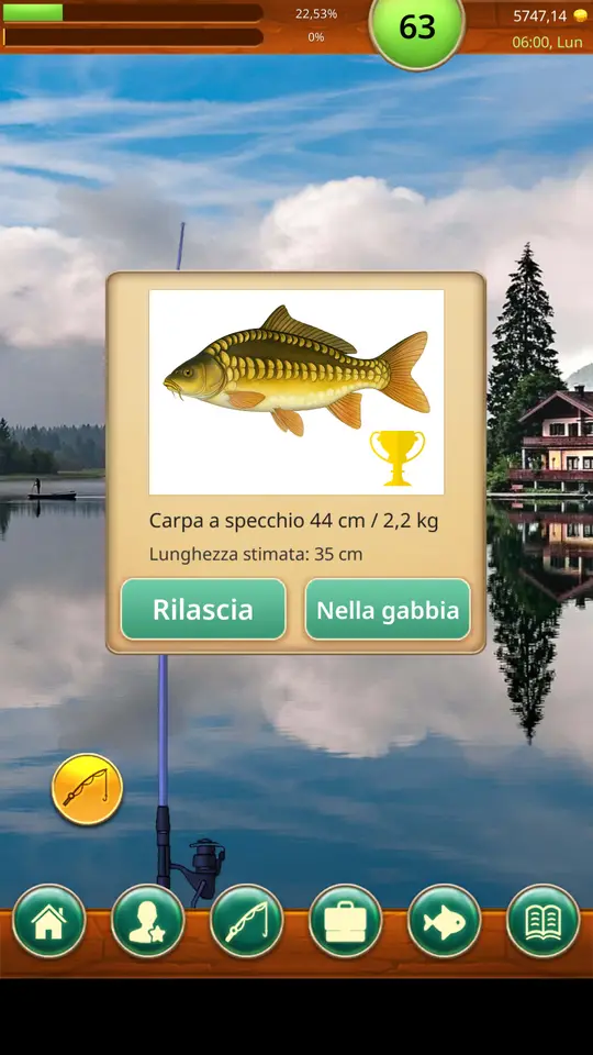 Terza immagine verticale della scheda Google Play di Fishing Baron